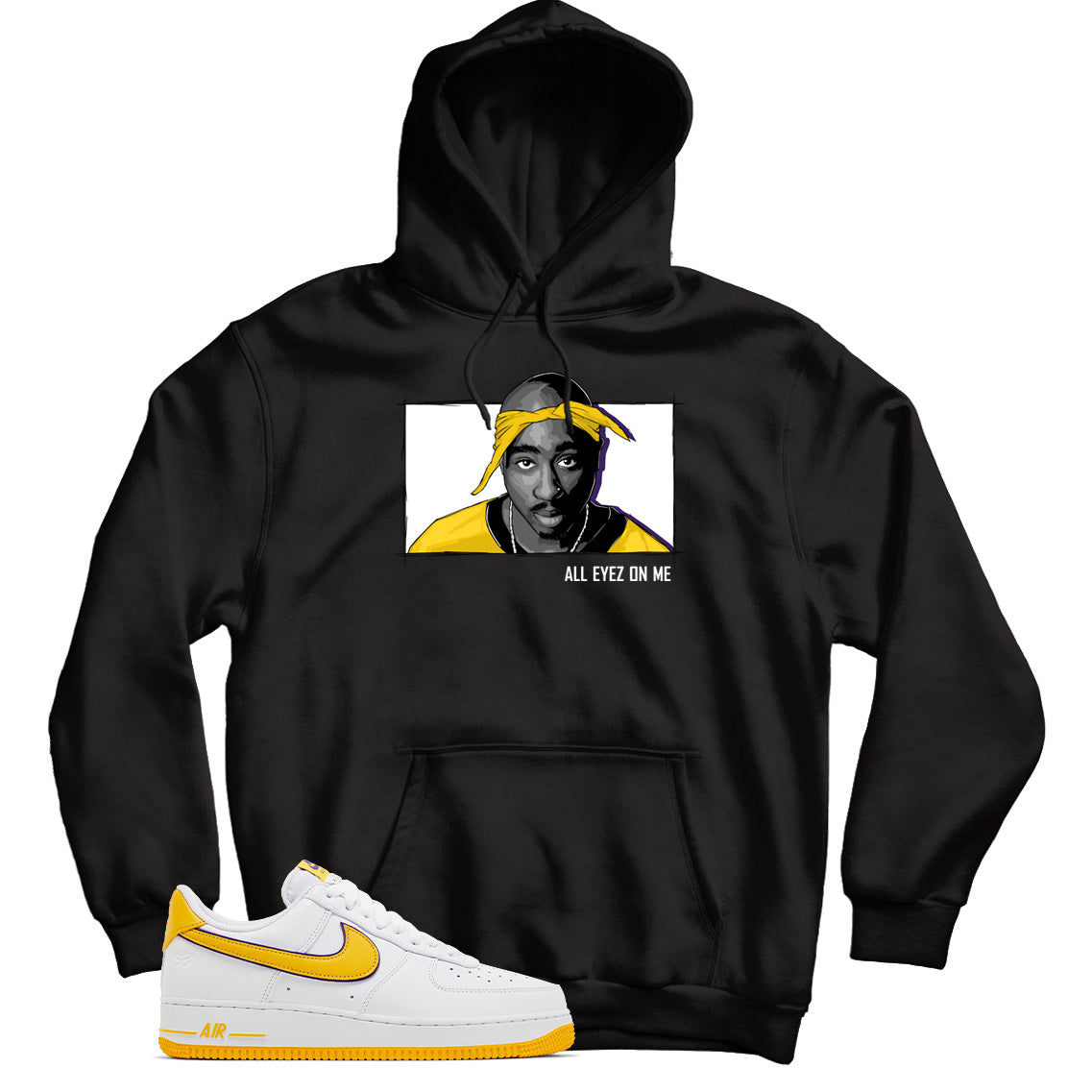 Hoodie Match Air Force 1 Low Kobe Bryant Lakers