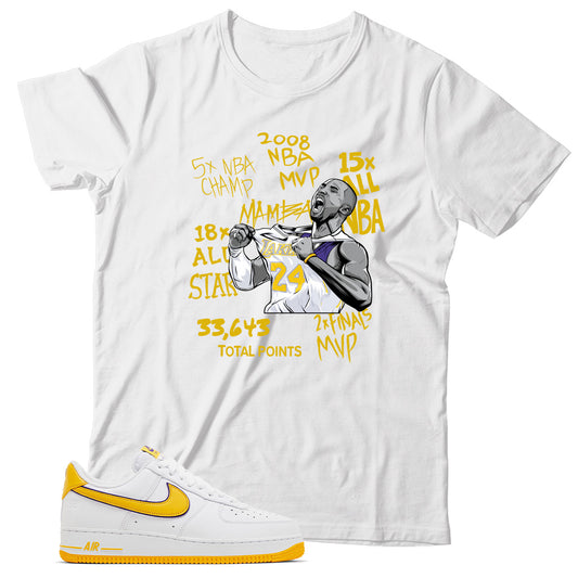 Air Force 1 Low Kobe Bryant Lakers shirt