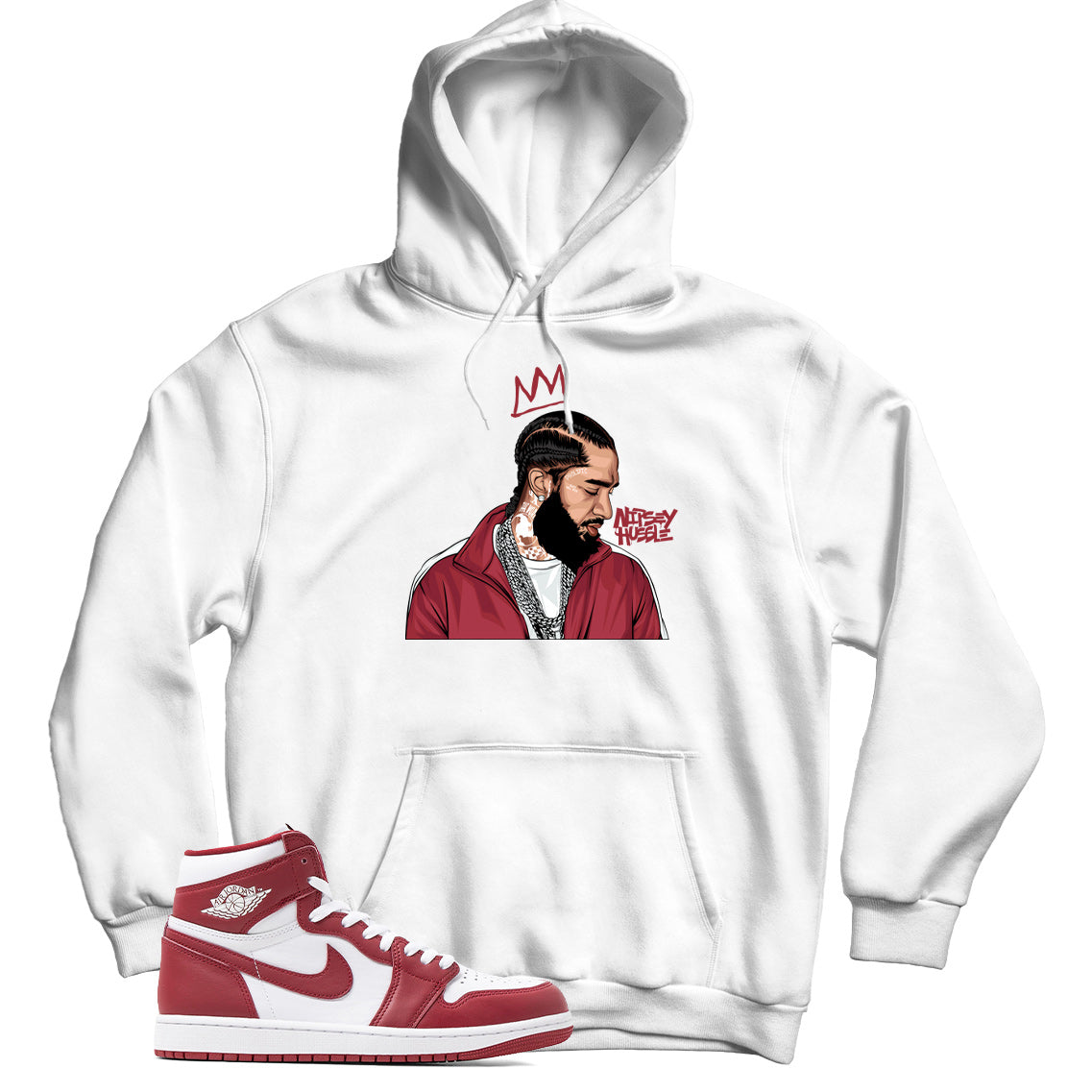 Jordan 1 Artisanal Team Red hoodie