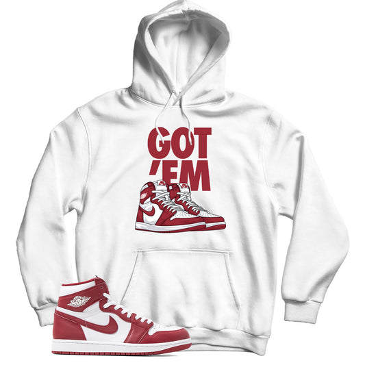 Jordan 1 Artisanal Team Red hoodie