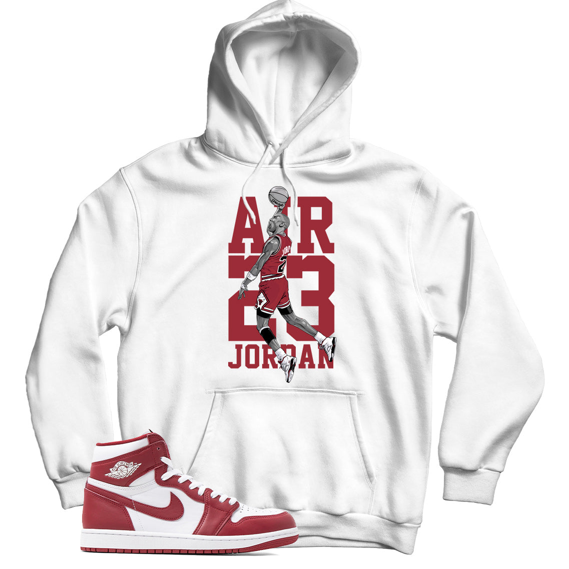 Jordan 1 Artisanal Team Red hoodie