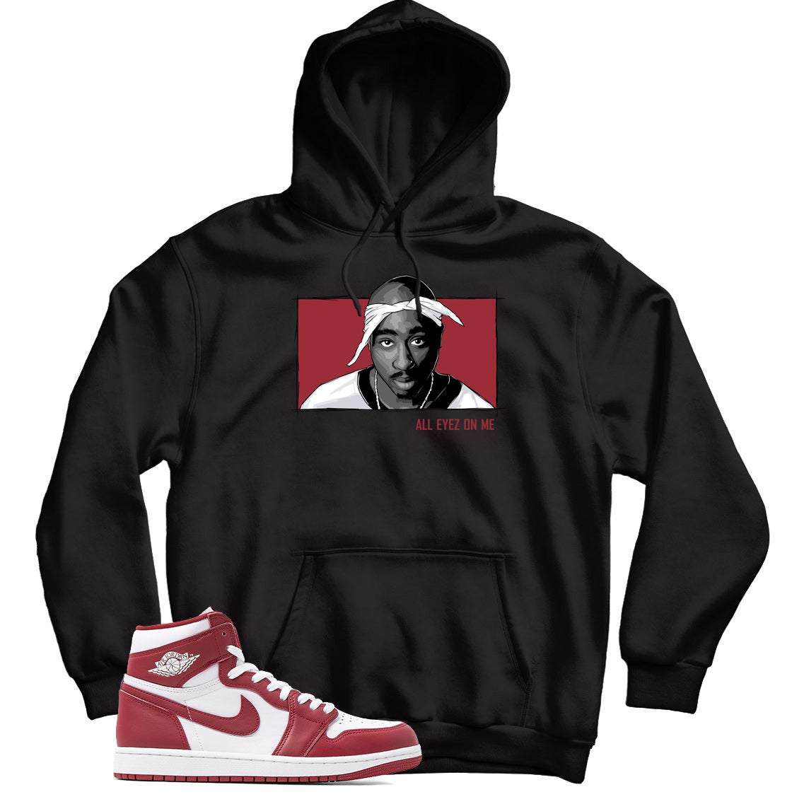 Hoodie Match Jordan 1 Artisanal Team Red