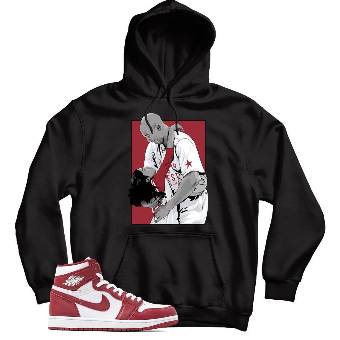 Jordan 1 Artisanal Team Red hoodie