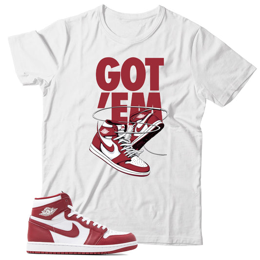 Jordan 1 Artisanal Team Red shirt