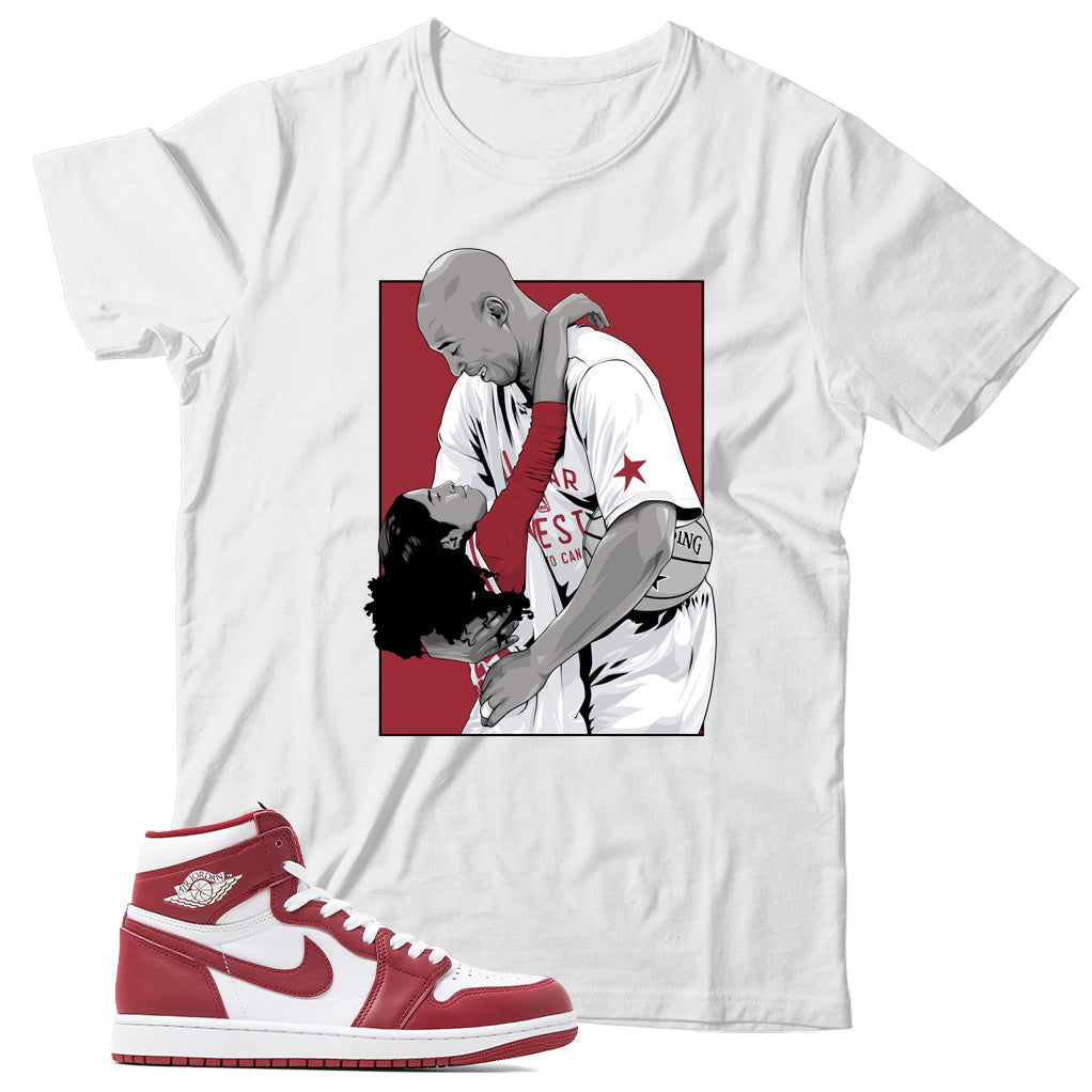 Jordan 1 Artisanal Team Red shirt