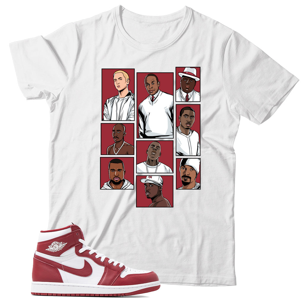 Jordan 1 Artisanal Team Red shirt