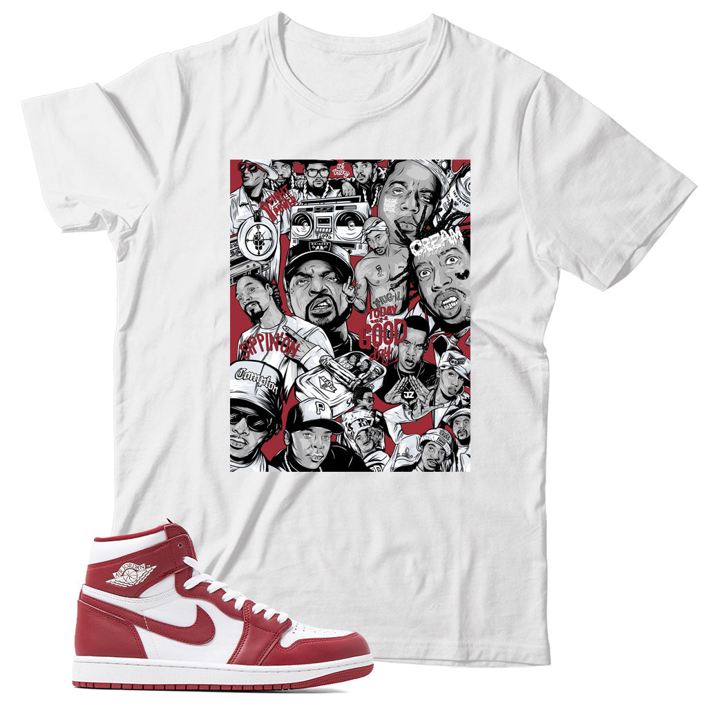 Jordan 1 Artisanal Team Red shirt