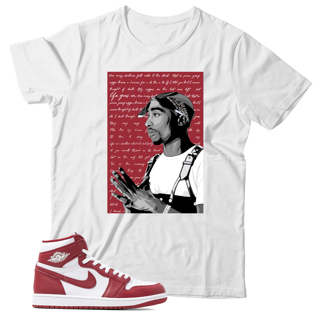 Jordan 1 Artisanal Team Red shirt