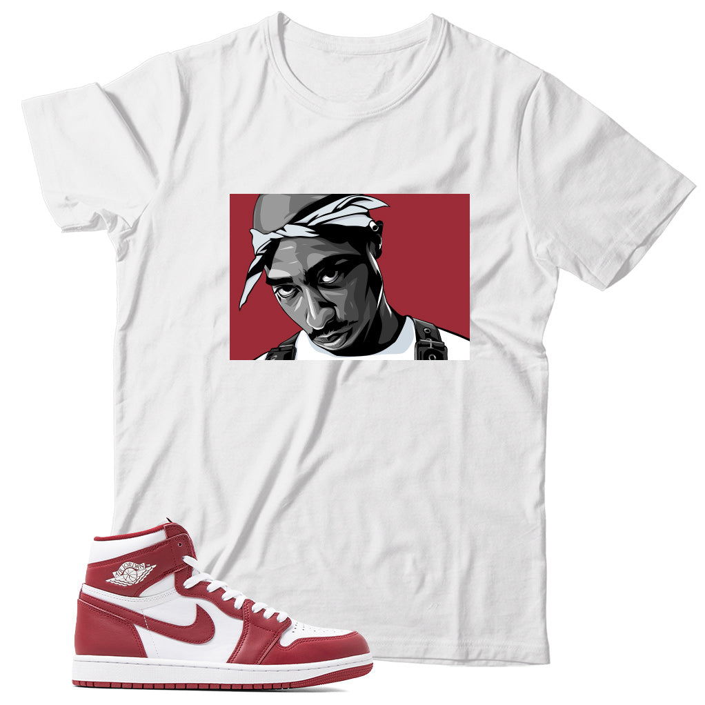 Jordan 1 Artisanal Team Red shirt