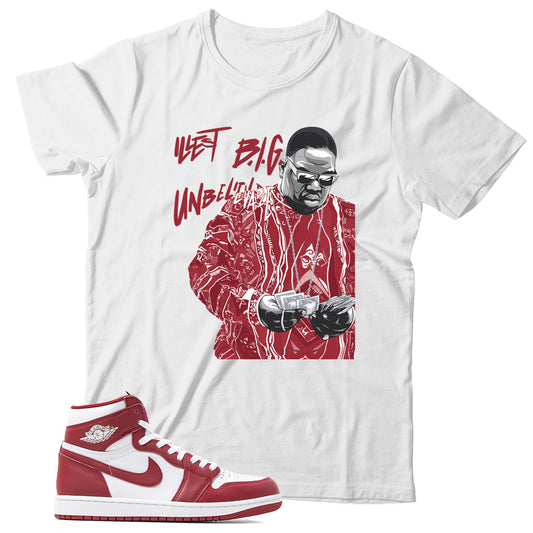 Jordan 1 Artisanal Team Red shirt