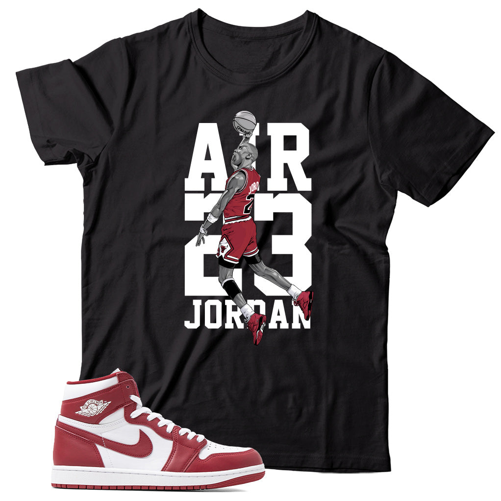 Jordan 1 Artisanal Team Red shirt