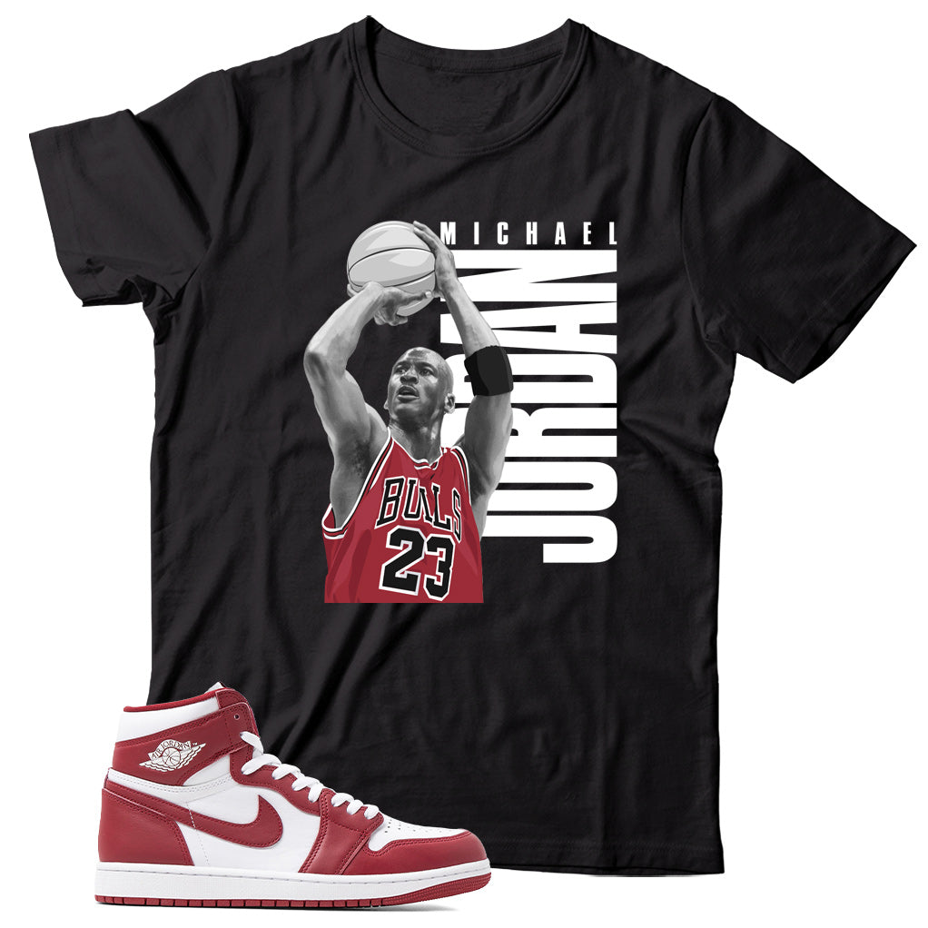 Jordan 1 Artisanal Team Red shirt