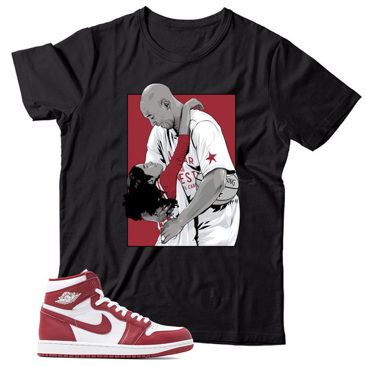 Jordan 1 Artisanal Team Red shirt