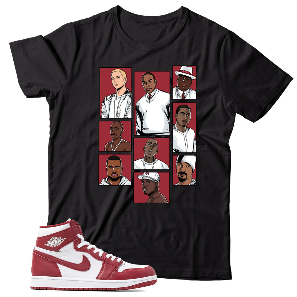 Jordan 1 Artisanal Team Red shirt