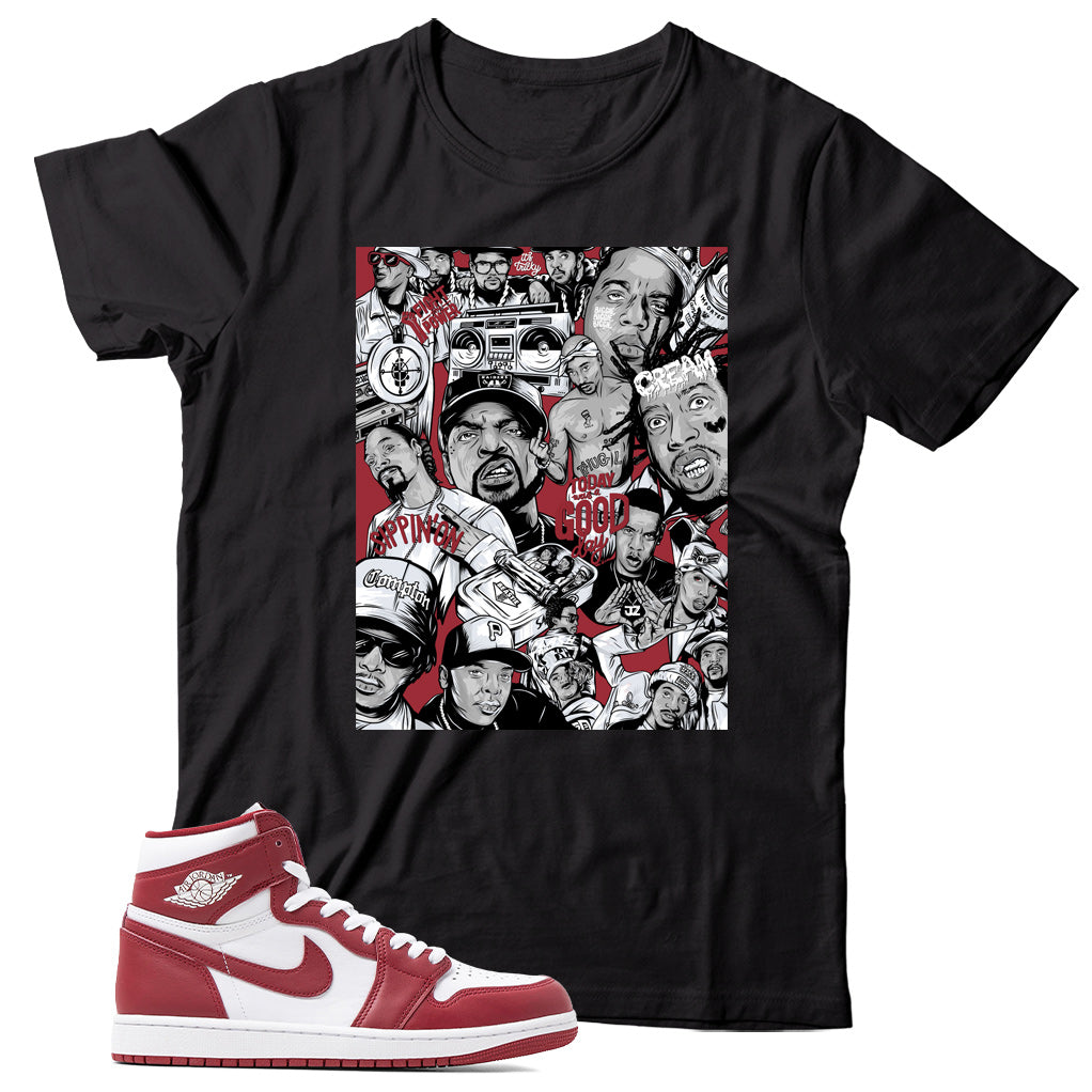 Jordan 1 Artisanal Team Red shirt