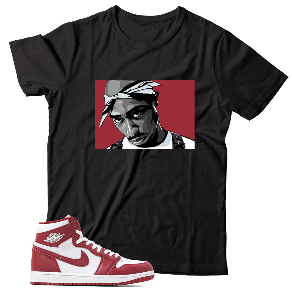 Jordan 1 Artisanal Team Red shirt