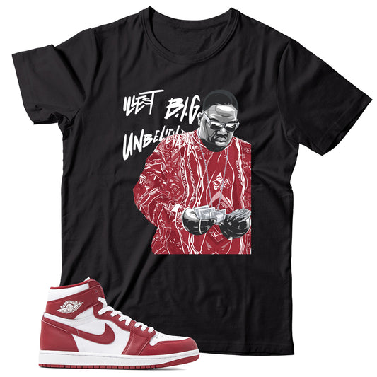 Jordan 1 Artisanal Team Red shirt