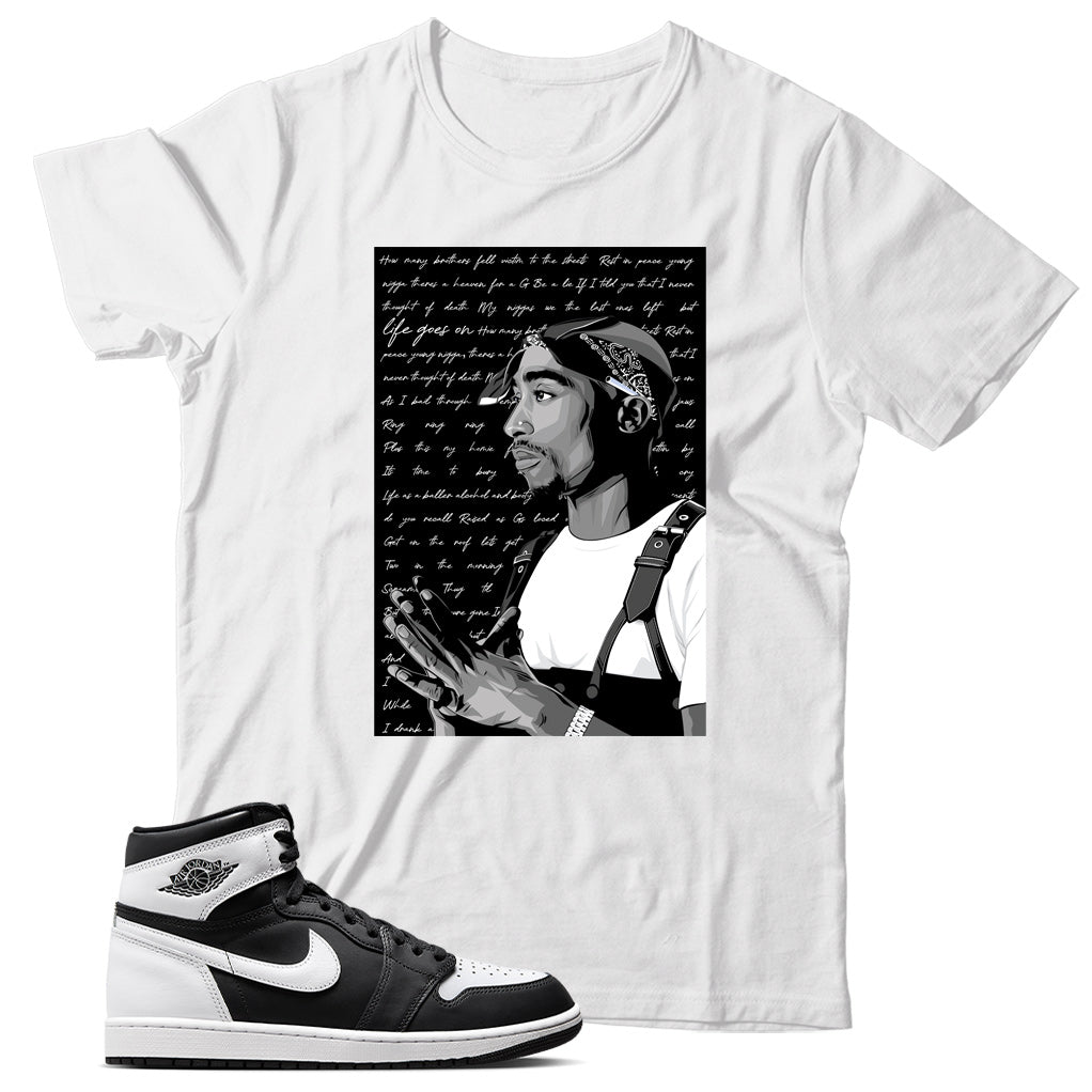 Jordan 1 Black White shirt