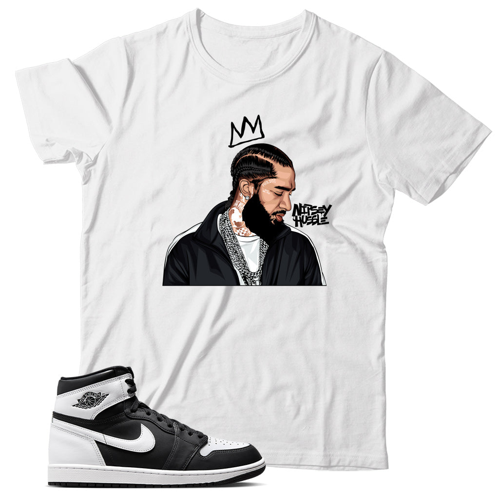 Jordan 1 Black White shirt