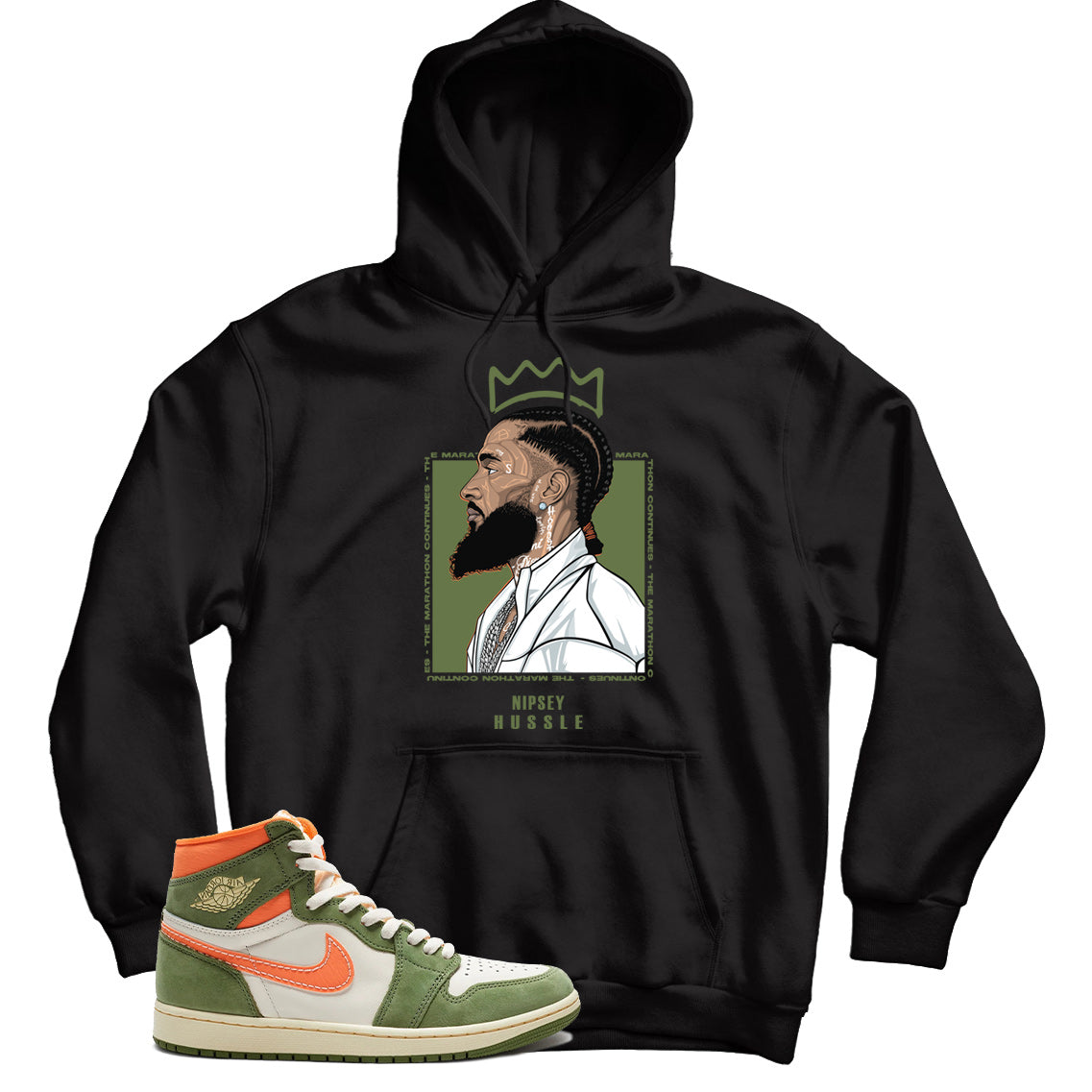 jordan 1 celadon hoodie