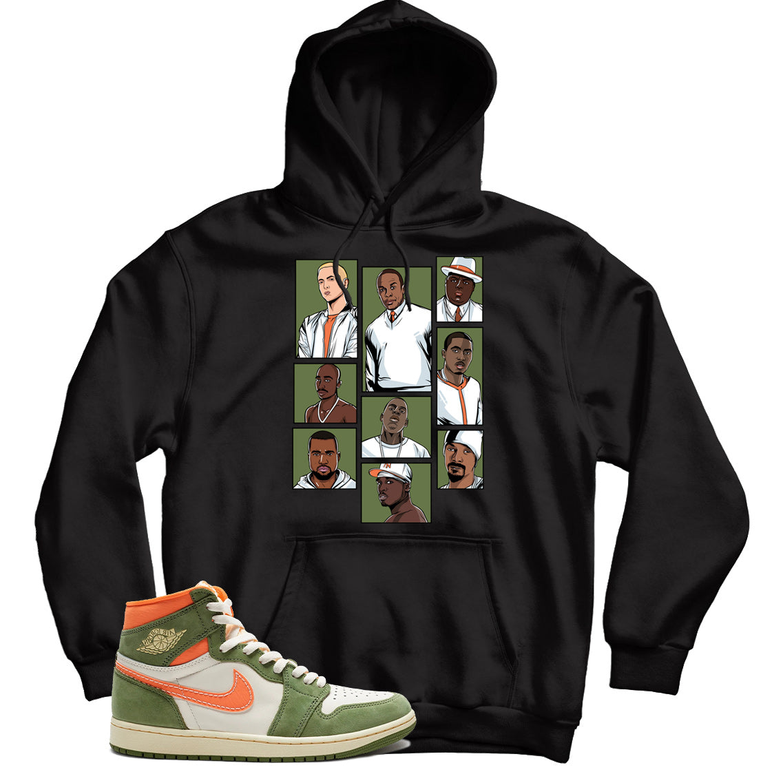 jordan 1 celadon hoodie