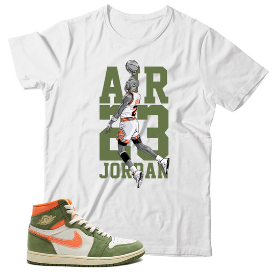 Jordan 1 Celadon shirt