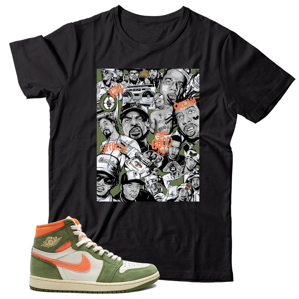 jordan 1 celadon shirt