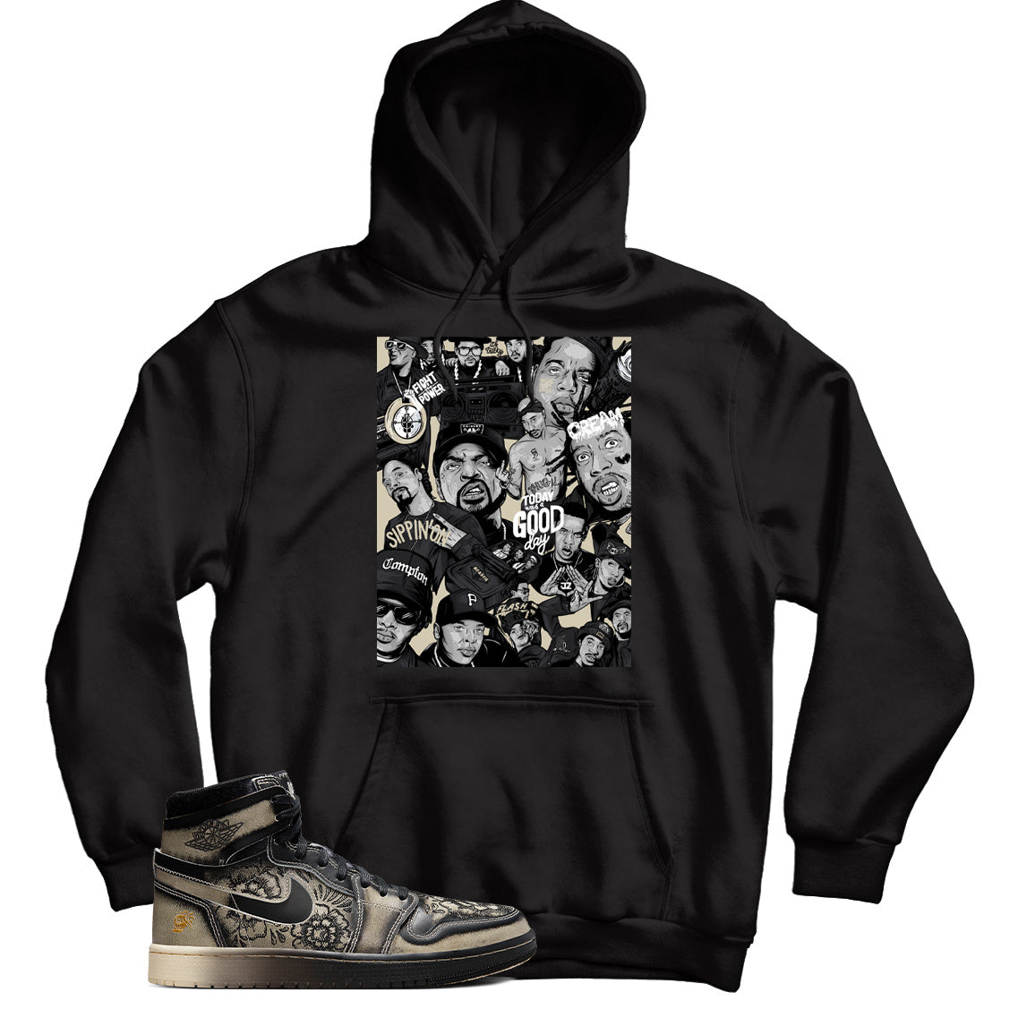 Jordan 1 Dia De Muertos hoodie