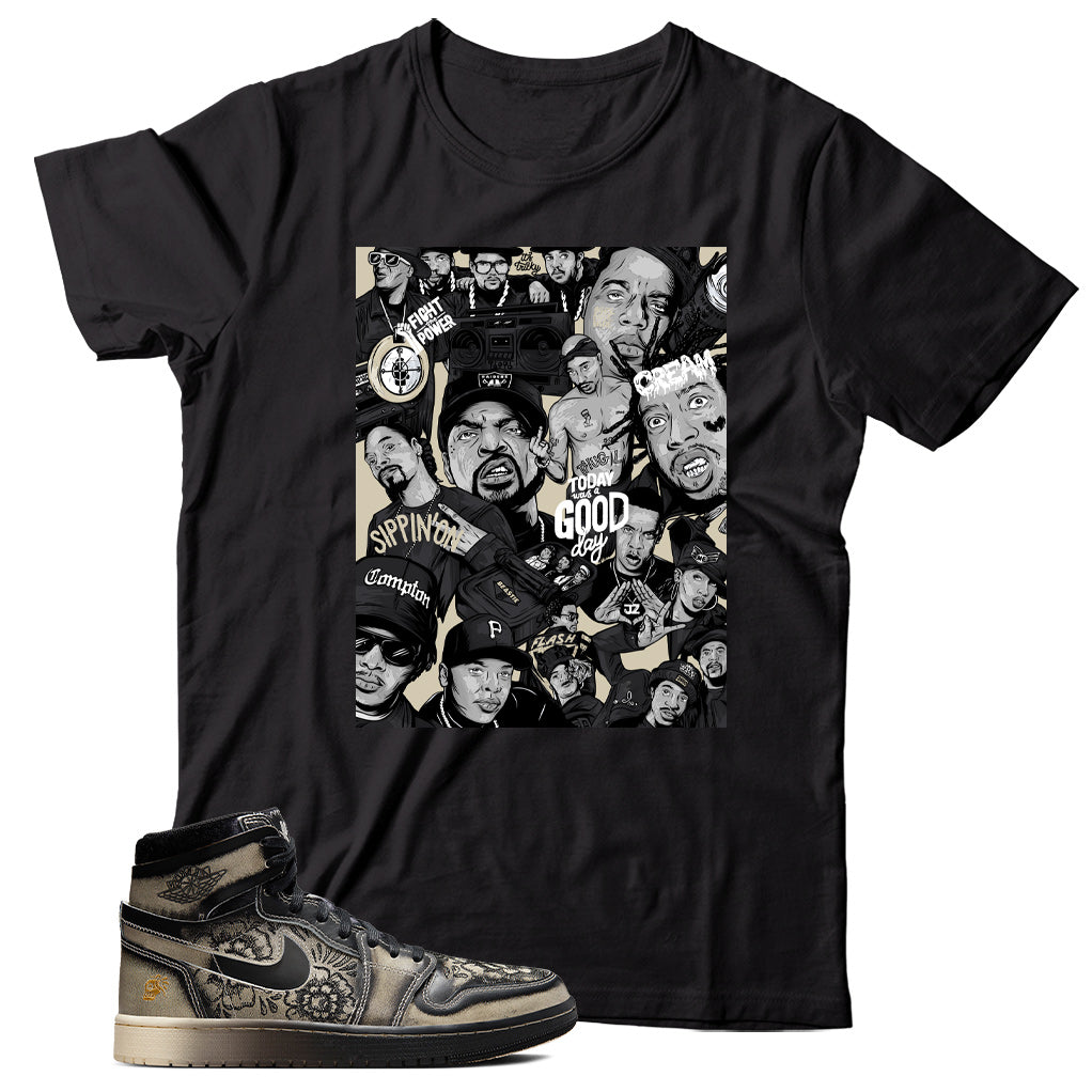 Jordan 1 Dia De Muertos shirt