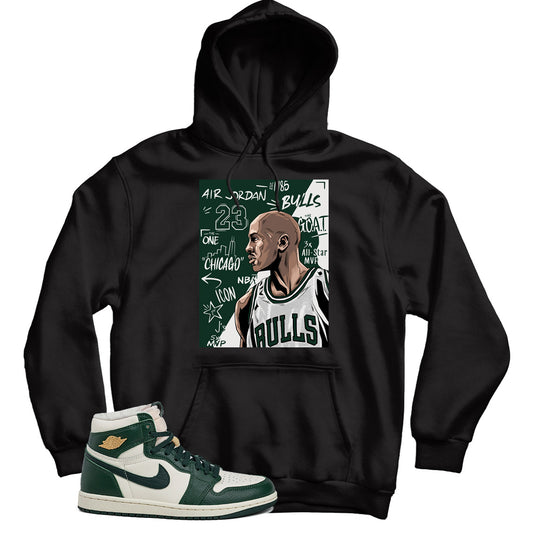 MJ(2) Hoodie Match Jordan 1 Fir Pro Green