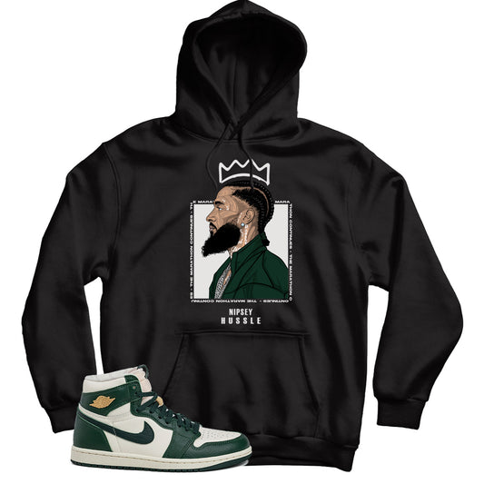 Nipsey(2) Hoodie Match Jordan 1 Fir Pro Green
