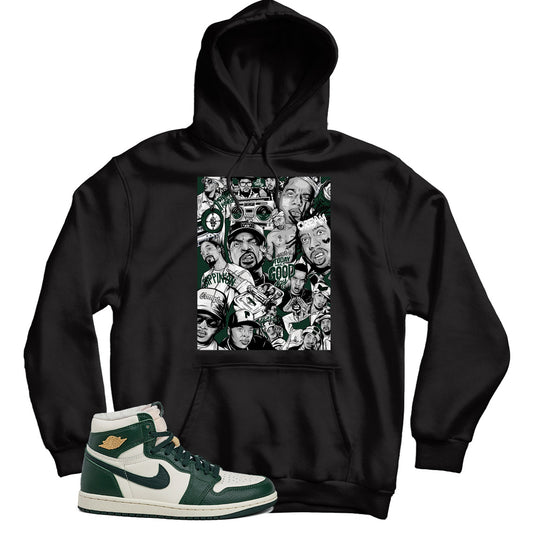 Rap(2) Hoodie Match Jordan 1 Fir Pro Green