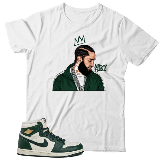 Nipsey T-Shirt Match Jordan 1 Fir Pro Green