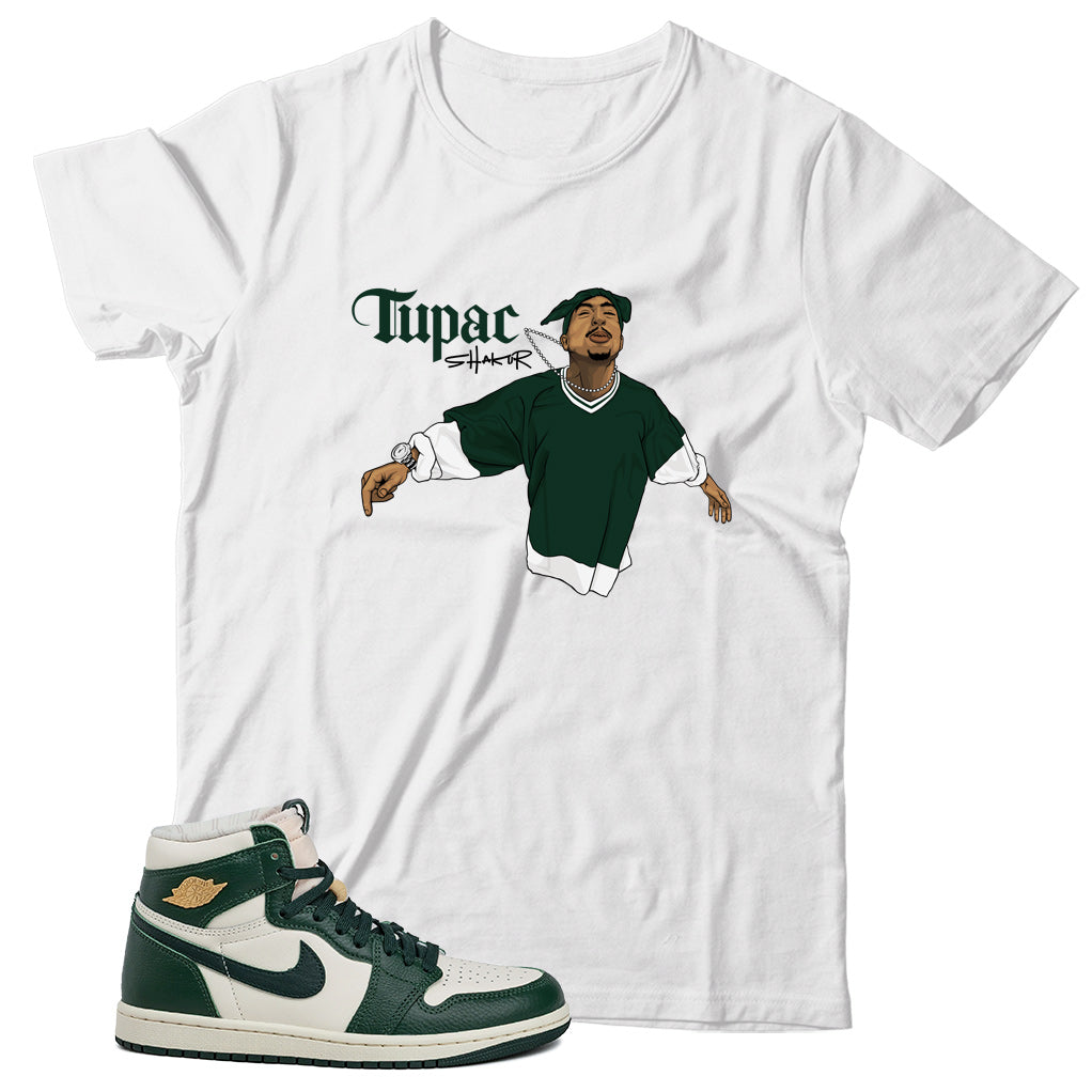 2P(3) T-Shirt Match Jordan 1 Fir Pro Green