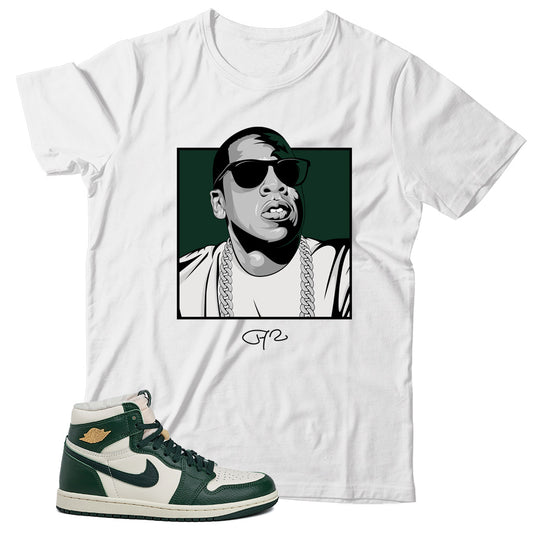 JZ T-Shirt Match Jordan 1 Fir Pro Green