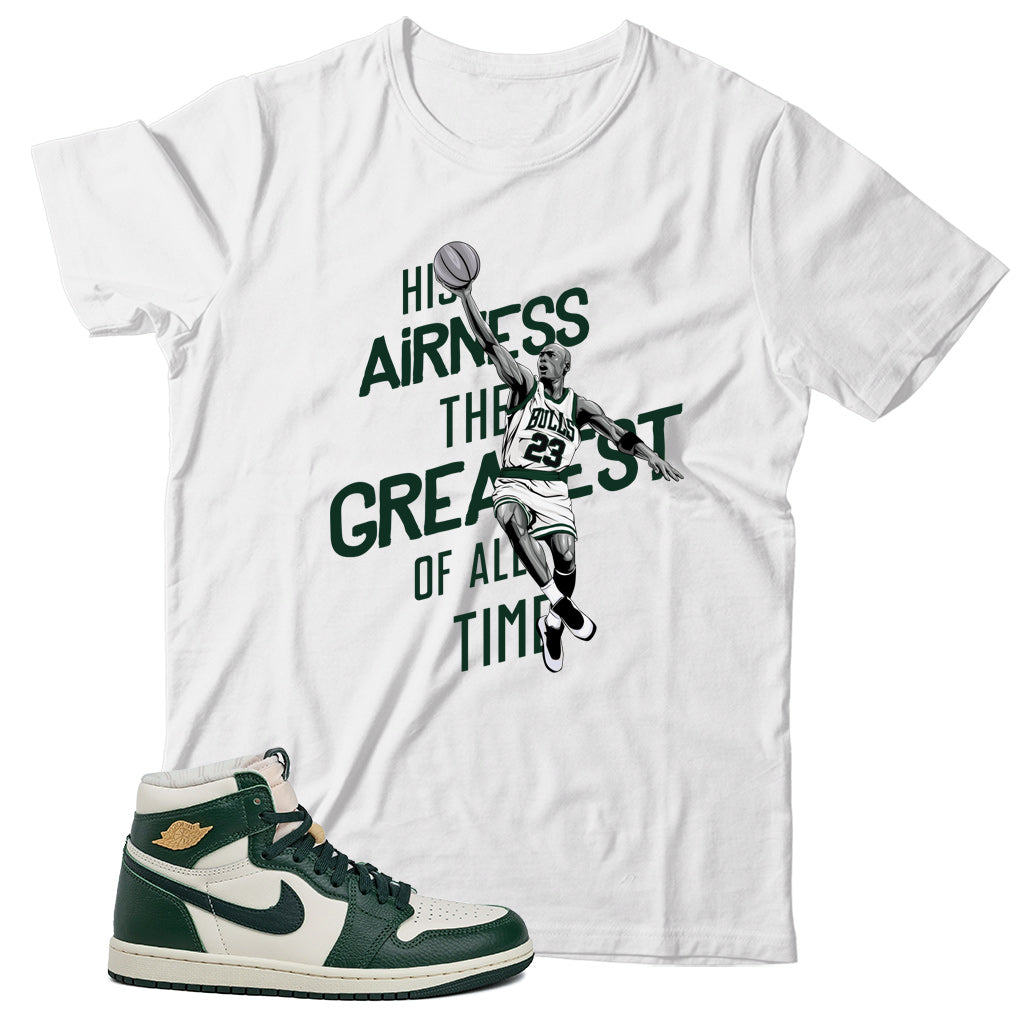 MJ(3) T-Shirt Match Jordan 1 Fir Pro Green