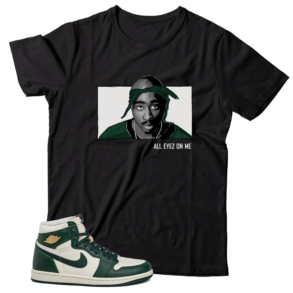 2P T-Shirt Match Jordan 1 Fir Pro Green