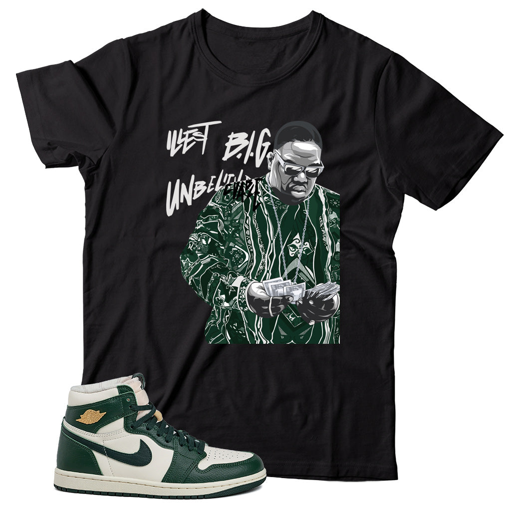 Biggie T-Shirt Match Jordan 1 Fir Pro Green