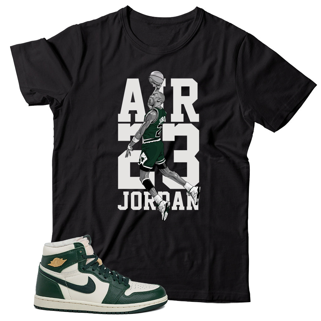 MJ T-Shirt Match Jordan 1 Fir Pro Green