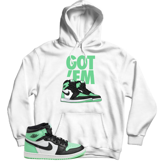 Jordan 1 Green Glow hoodie