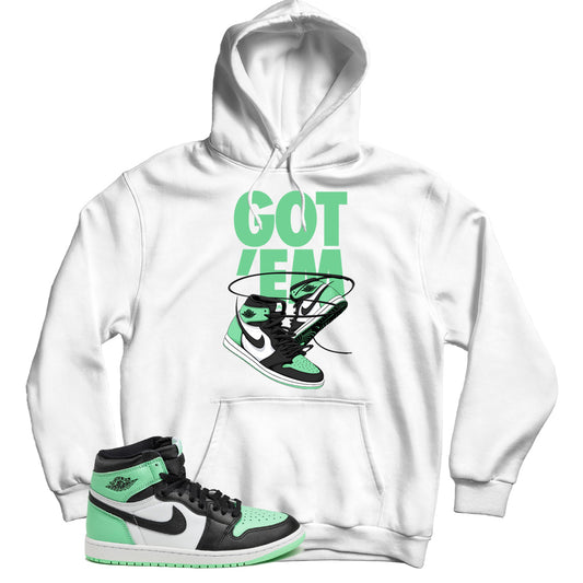 Jordan 1 Green Glow hoodie