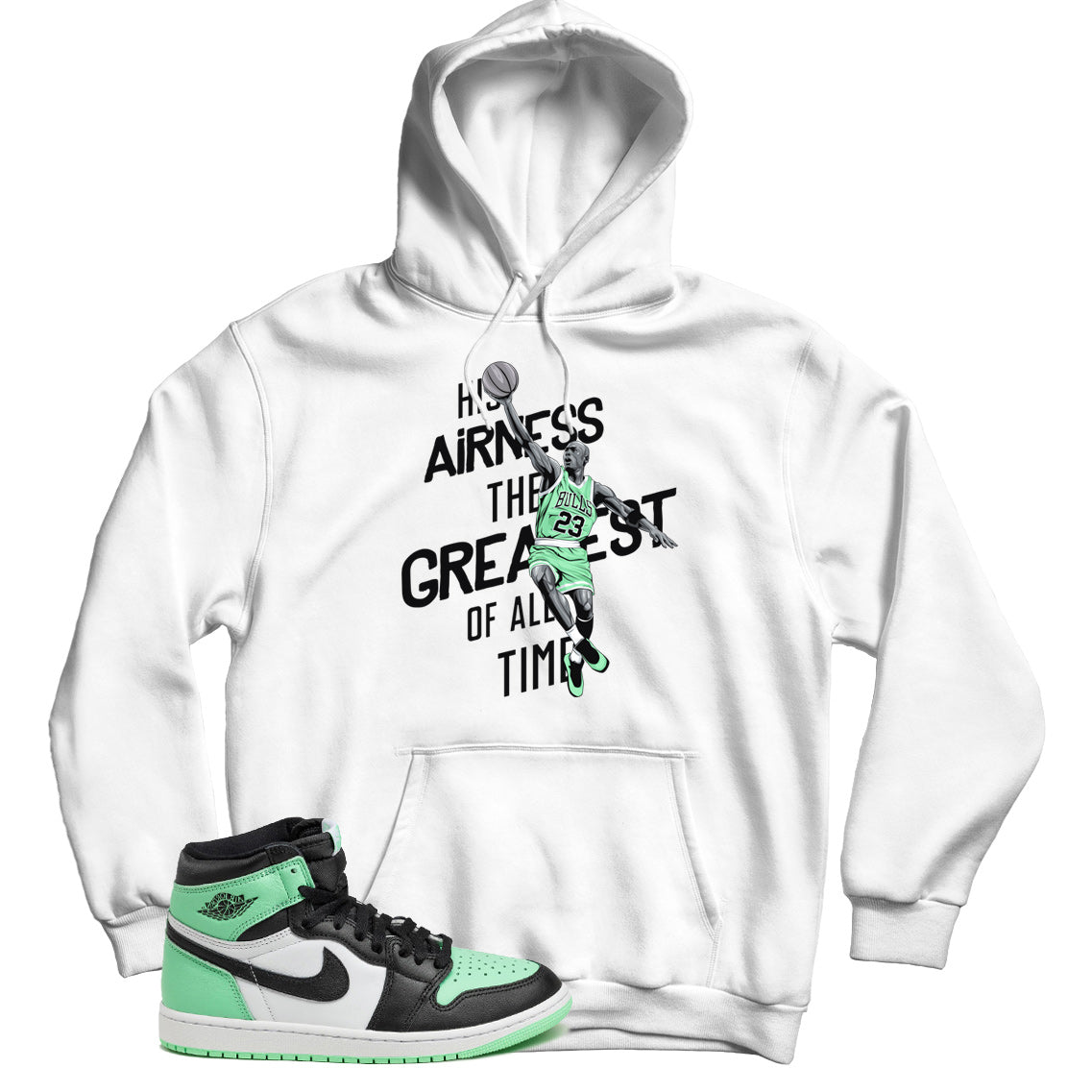 Jordan 1 Green Glow hoodie