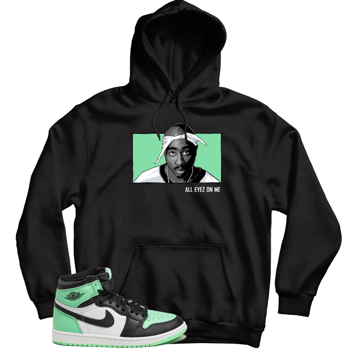 Hoodie Match Jordan 1 Green Glow