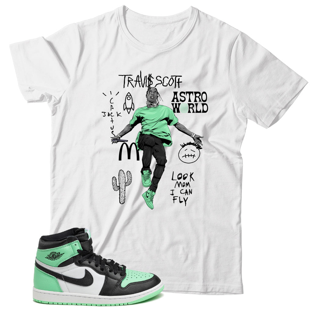 Jordan 1 Green Glow shirt