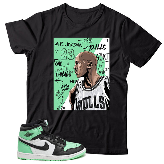 Jordan 1 Green Glow shirt