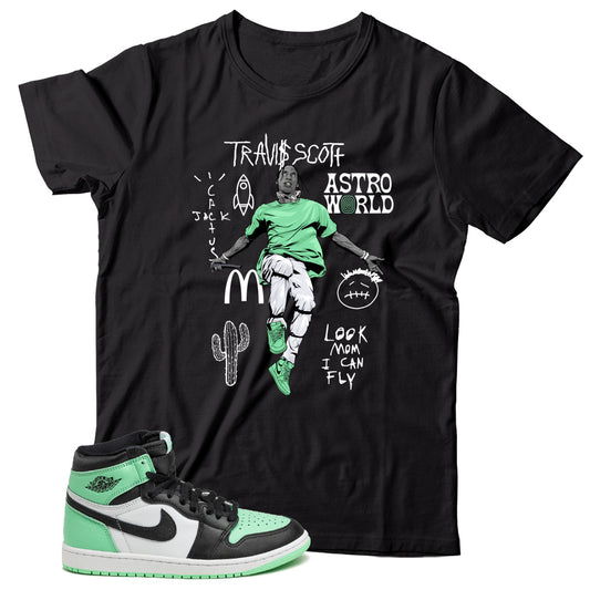 Shirt Match Jordan 1 Green Glow