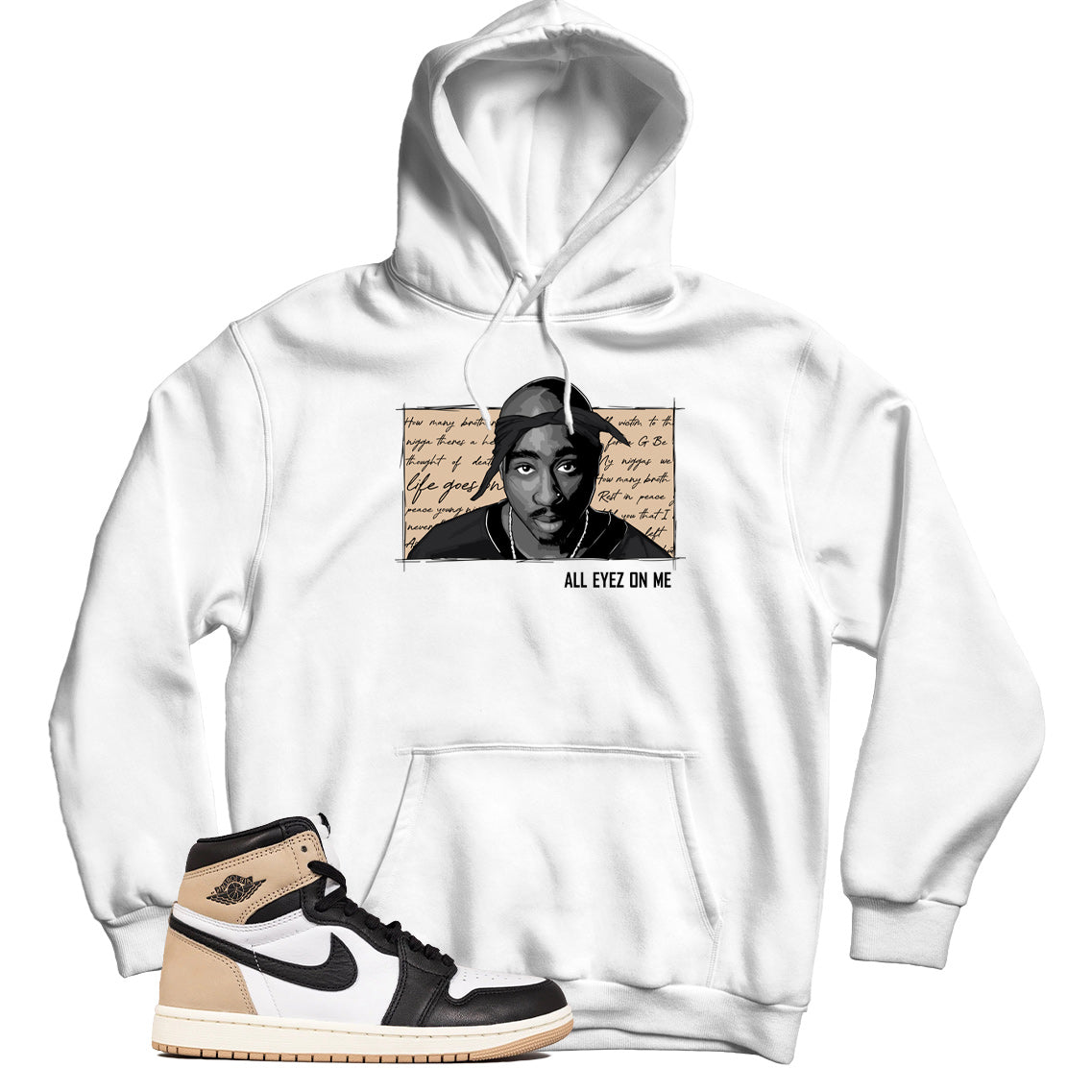 Hoodie Match Jordan 1 Latte