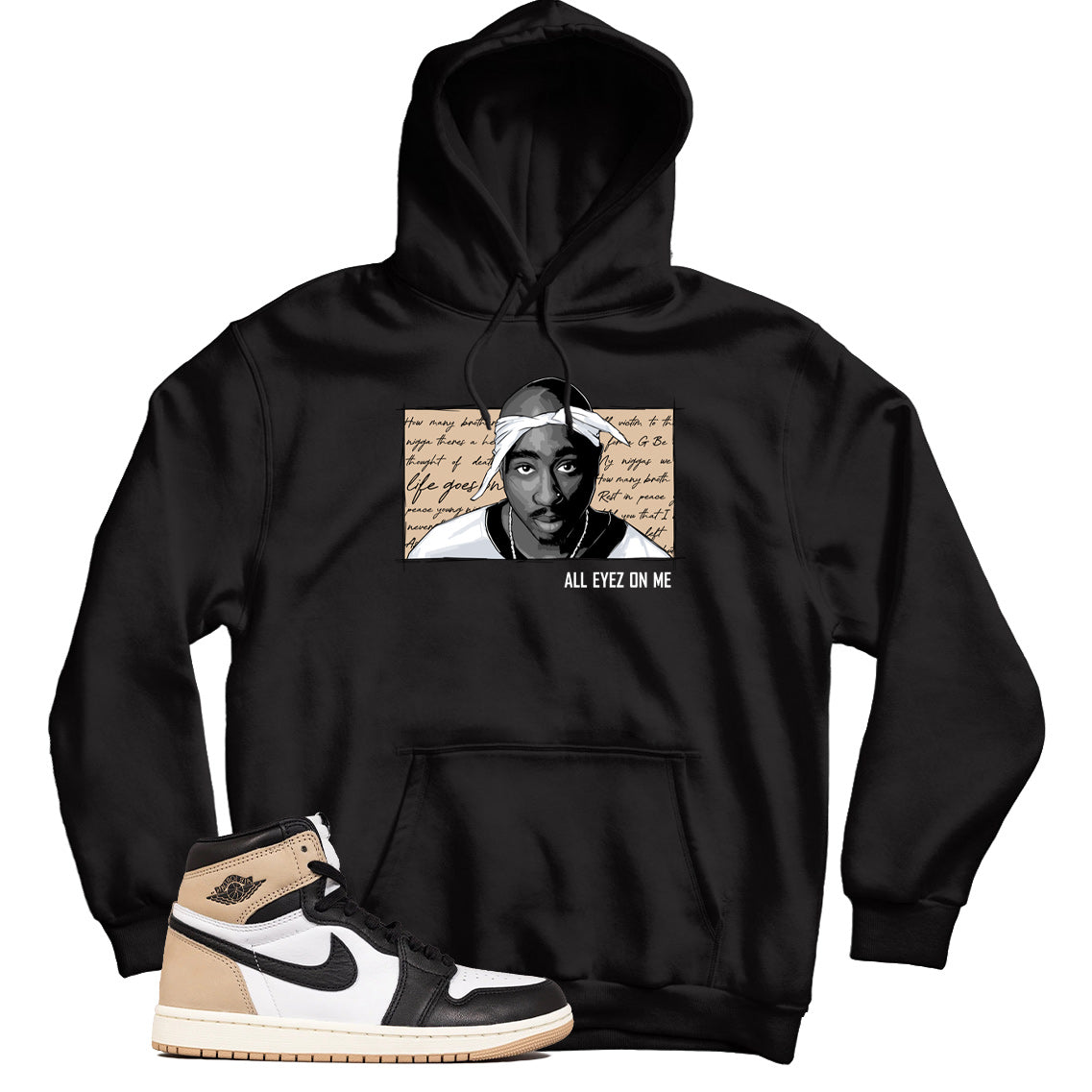 Hoodie Match Jordan 1 Latte