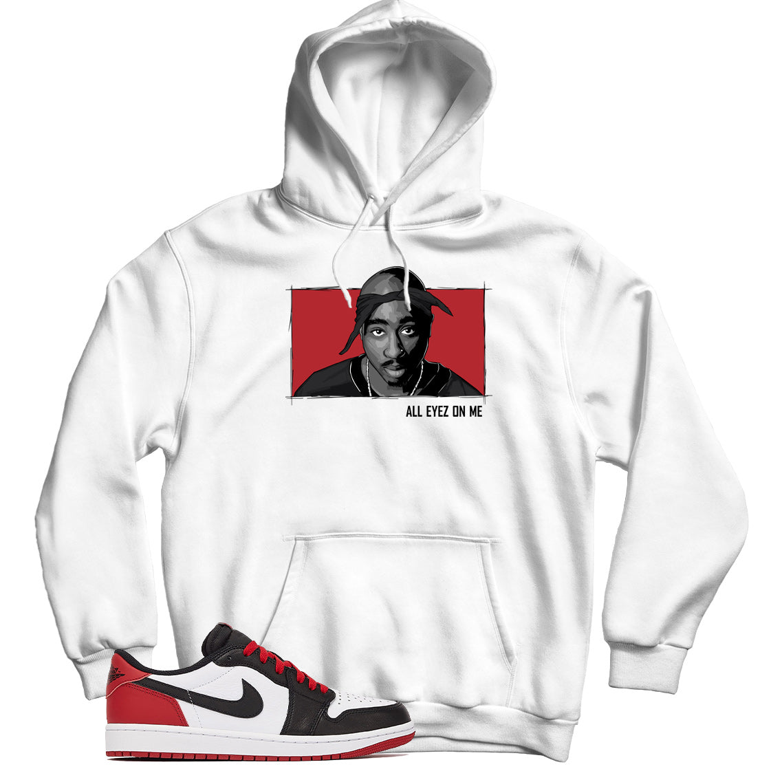 Jordan 1 Low Black Toe hoodie