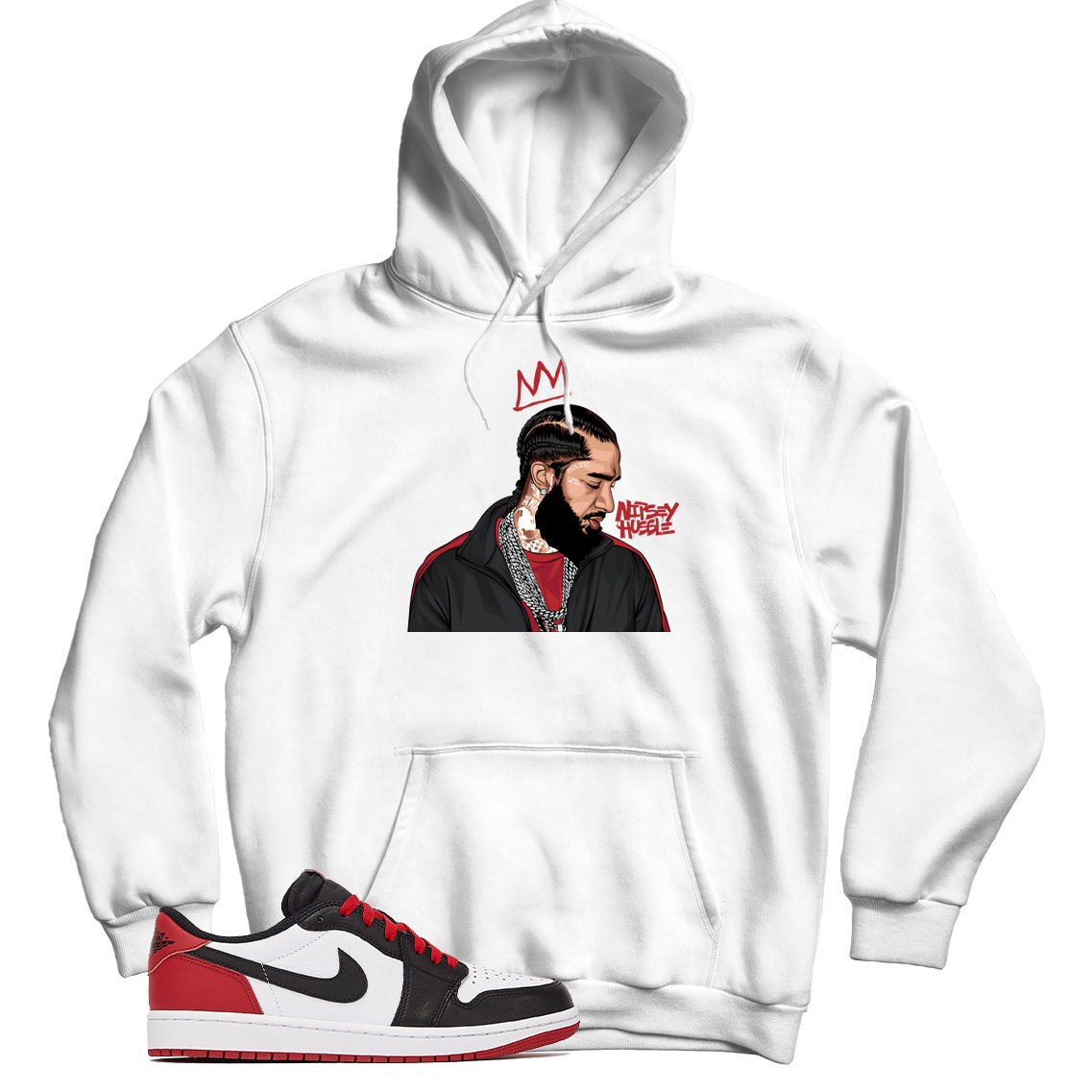 Jordan 1 Low Black Toe hoodie